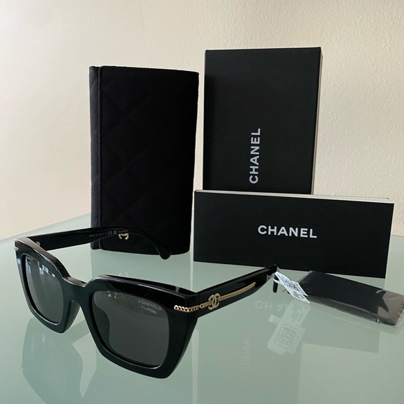 NIB CHANEL dress SQUARE SUNGLASSES/glasses/frame Ref.5509A C622/T  ITALY;Current - Picture 1 of 11